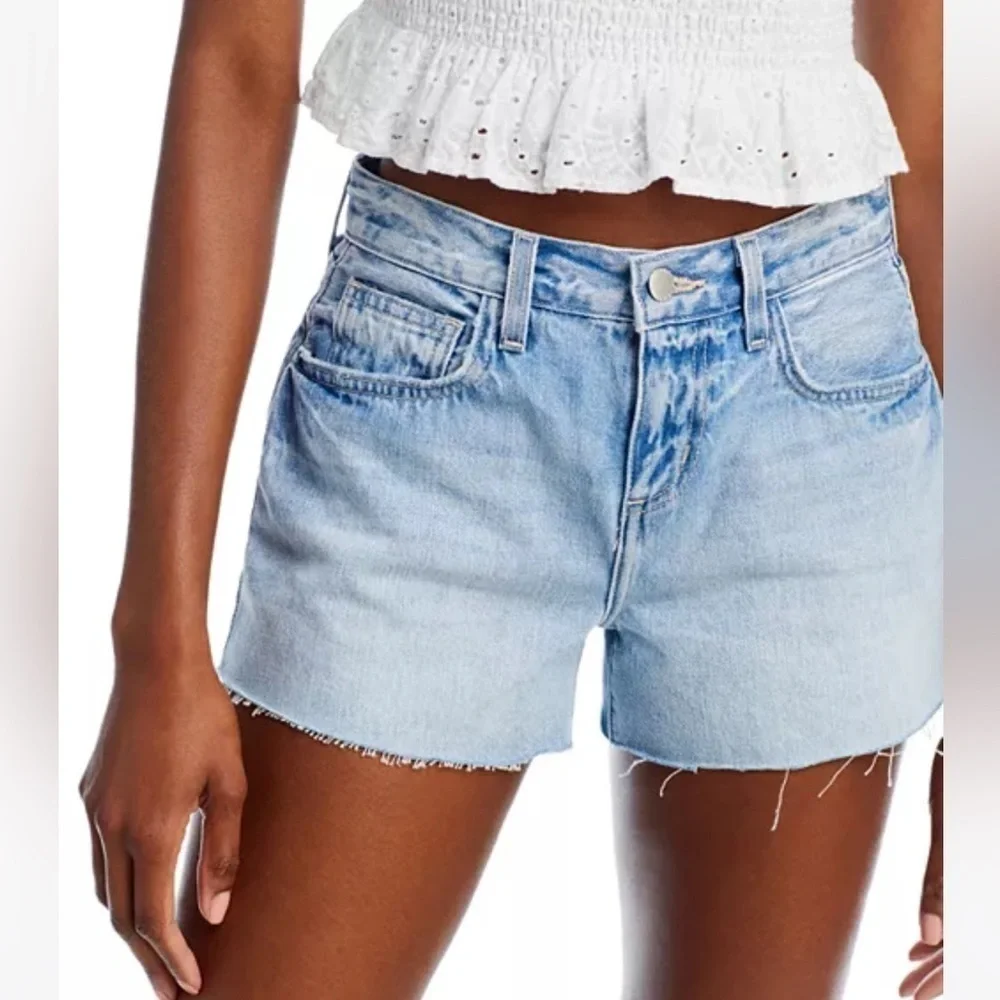 NWT L’Agence Beck Short Cutoff Jean High Rise Fontana Sz 31